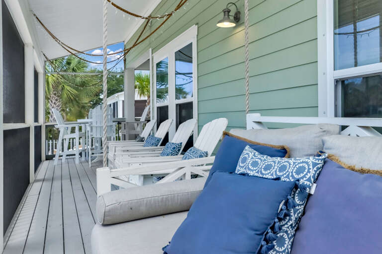 Screened Porch on Beach Side