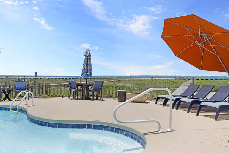 Beach Front Swimming Pool and Sun Deck