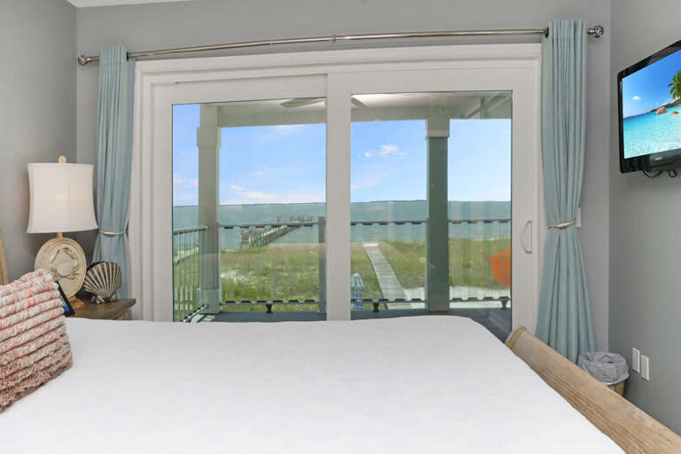 Bedroom 1 with Beach Front Deck