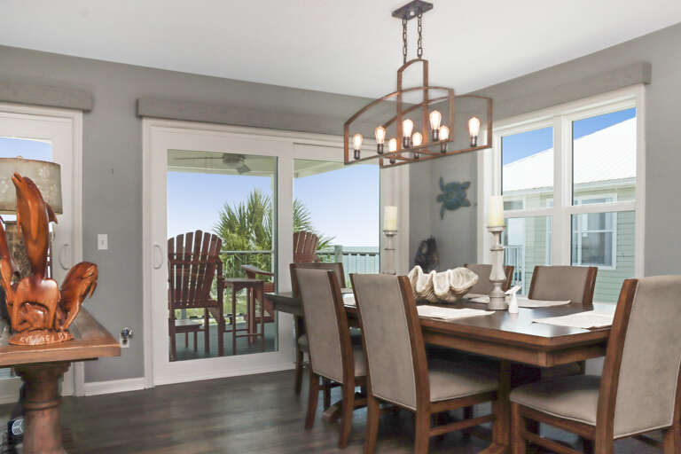 Beach Front Dining Area