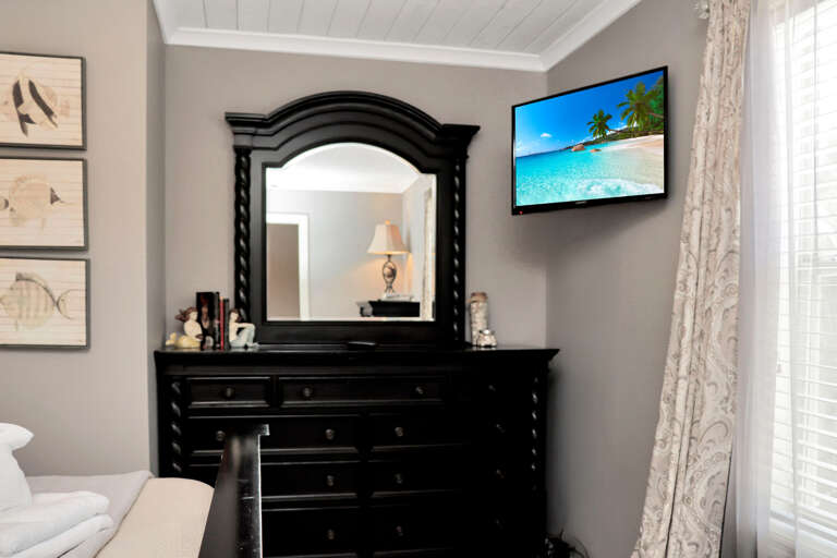 Bedroom 1 with TV