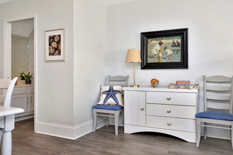 Living Area with Half Bathroom