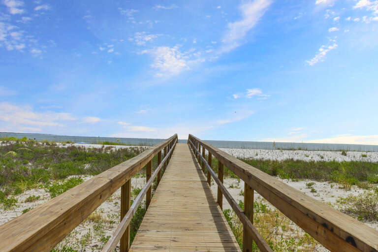 Private Beach Boardwalk