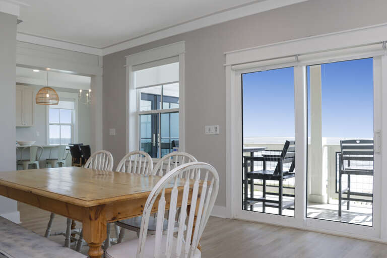 Dining Area and Beach Front Deck