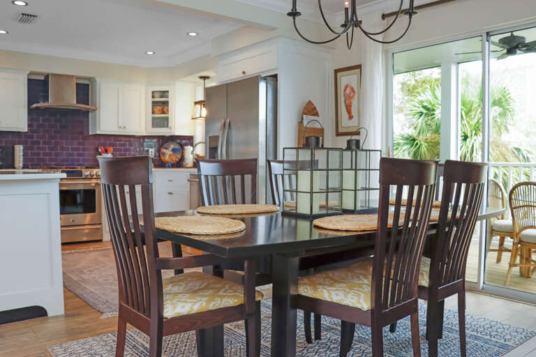 Dining Area with View onto Screened Deck