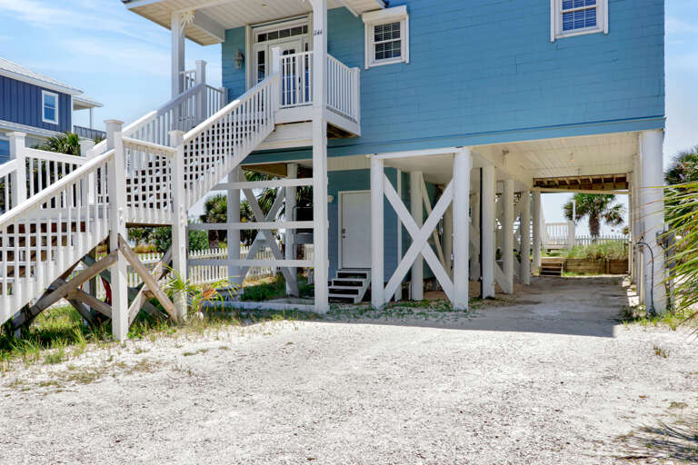 Parking in Driveway and Under House