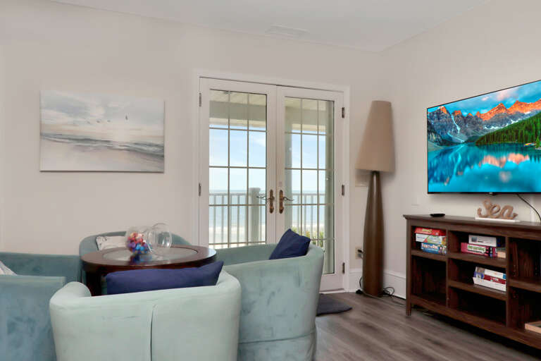 Beach View from Upstairs Lounging Area