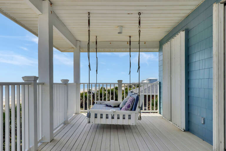 Top Floor Beach Front Deck with Swing