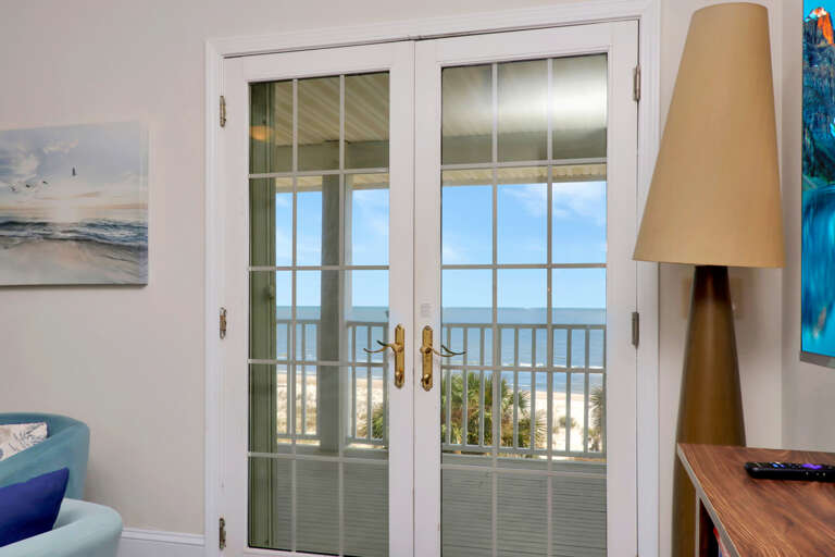 View onto Top Floor Deck