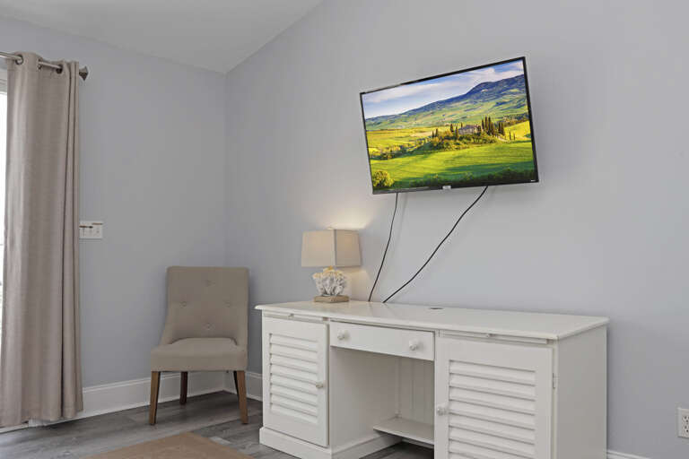 Bedroom 2 - Private Workspace and TV
