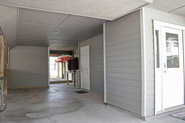 Covered Parking Under House
