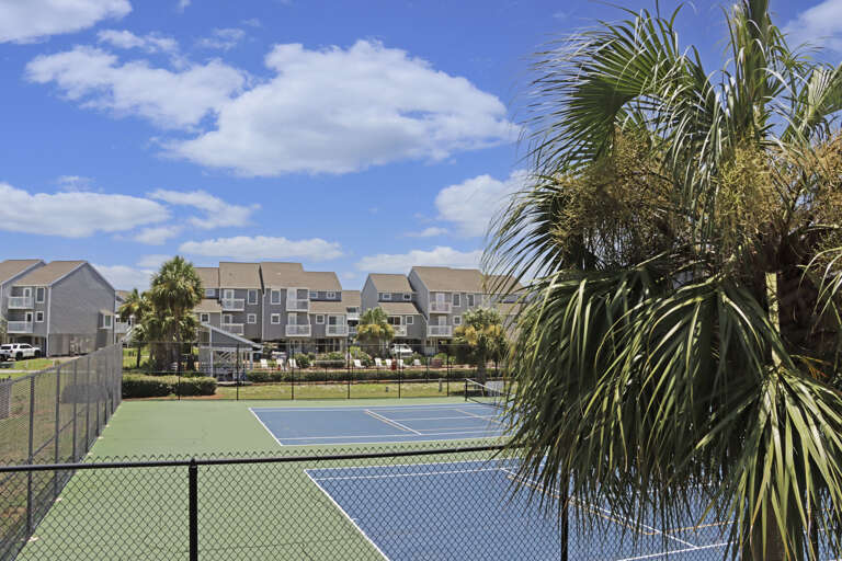 View of Tennis Courts from Main Floor Deck