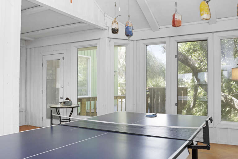 Ping Pong Table with Lagoon View