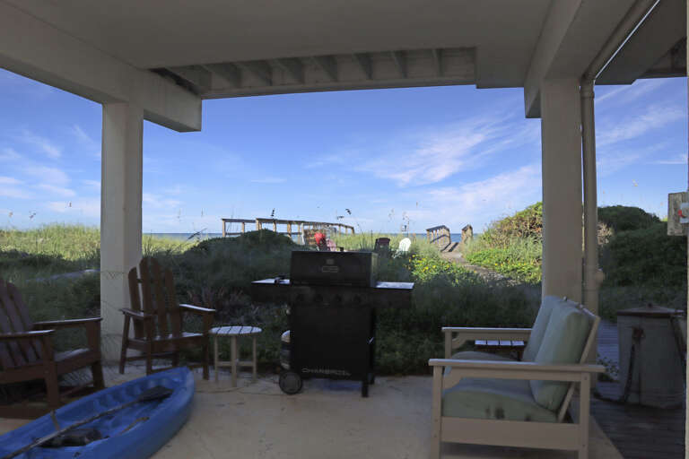 Beach View from Under House