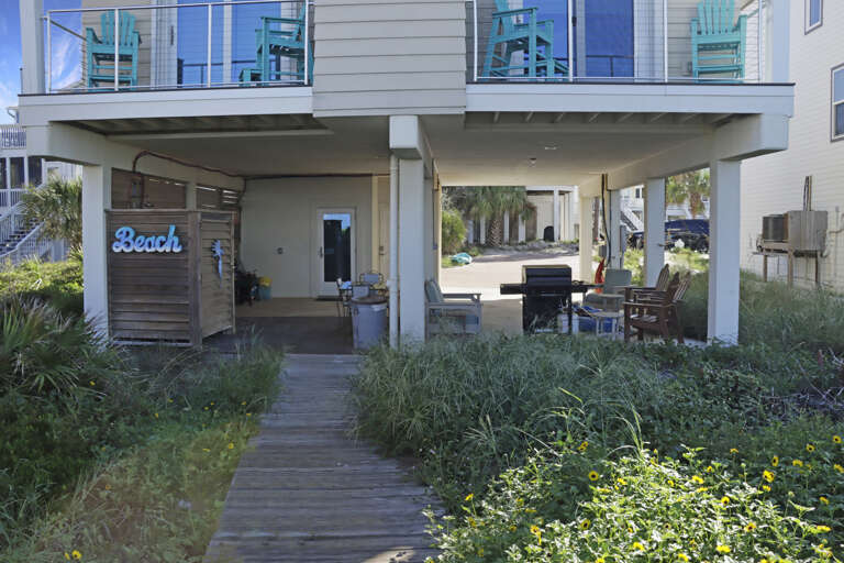 Beach Front Grilling Area and Outdoor Shower