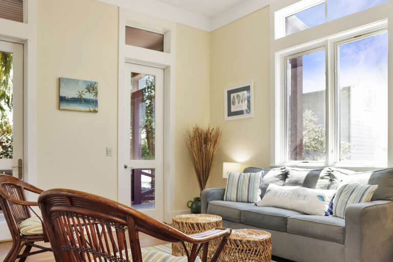Sitting Area with Sleeper Sofa