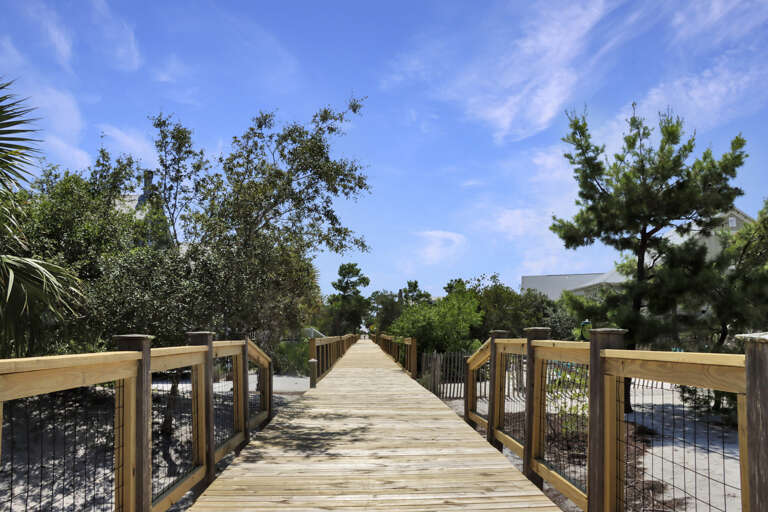 Walkway to Beach in Front of House