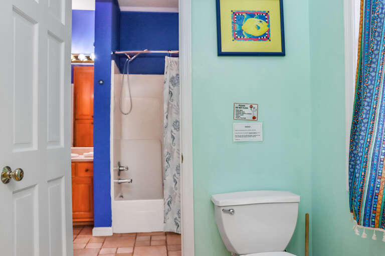 Half Bathroom Connected to Full Bathroom