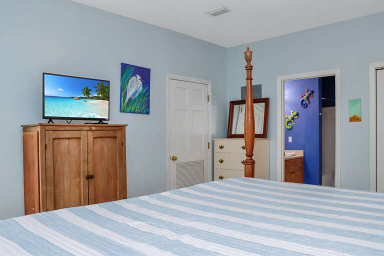 Bedroom 1 with Full Bathroom and TV