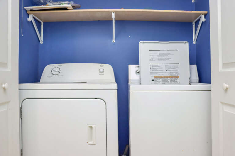 Laundry in Half Bathroom