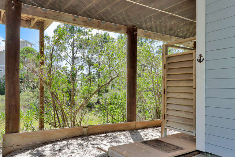 Outdoor Shower Under House