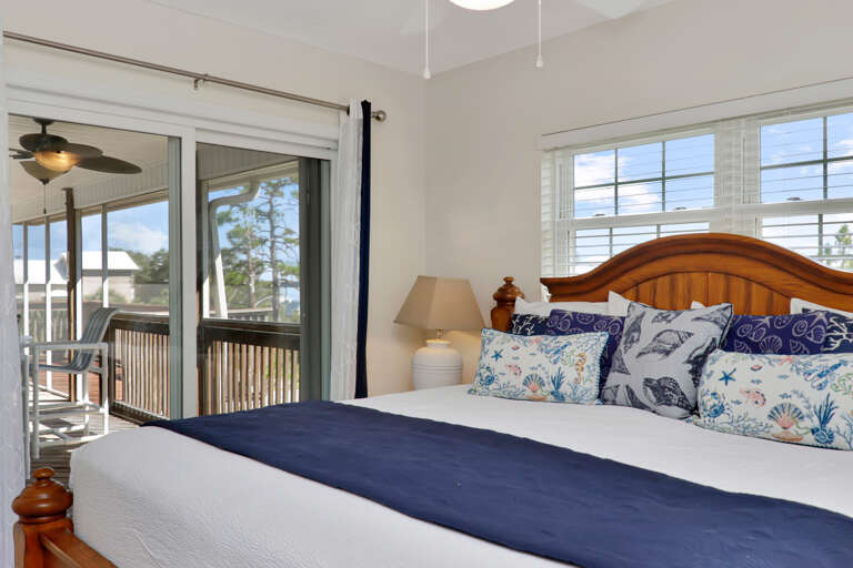 Bedroom 3 - Master Bedroom View onto Deck