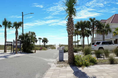View of Beach Access from Driveway