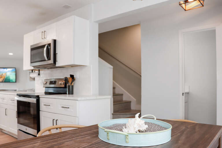 Kitchen Dining and Half Bath
