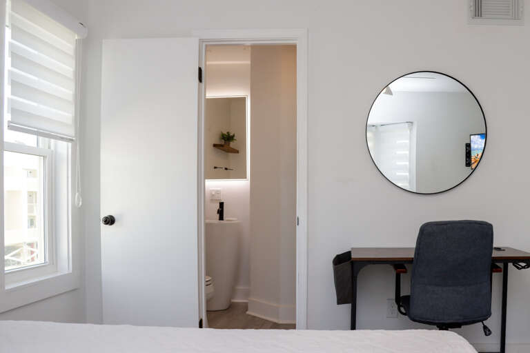 Bedroom 2 with Full Bathroom and Workspace