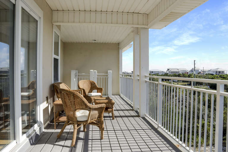 Beach View Deck on Second Floor