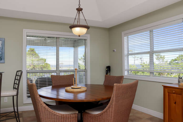 Dining Area with Gorgeous Bay Views