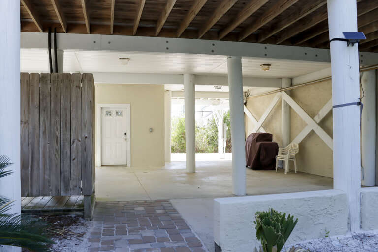 Outdoor Shower and Grilling Area