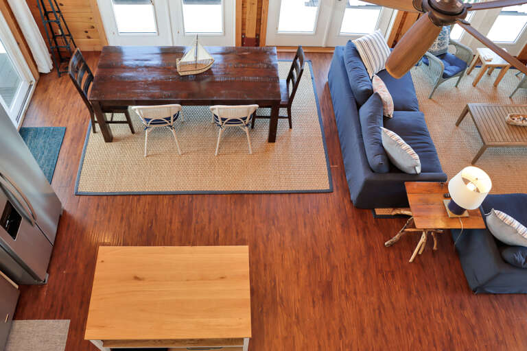 Overhead Kitchen and Dining