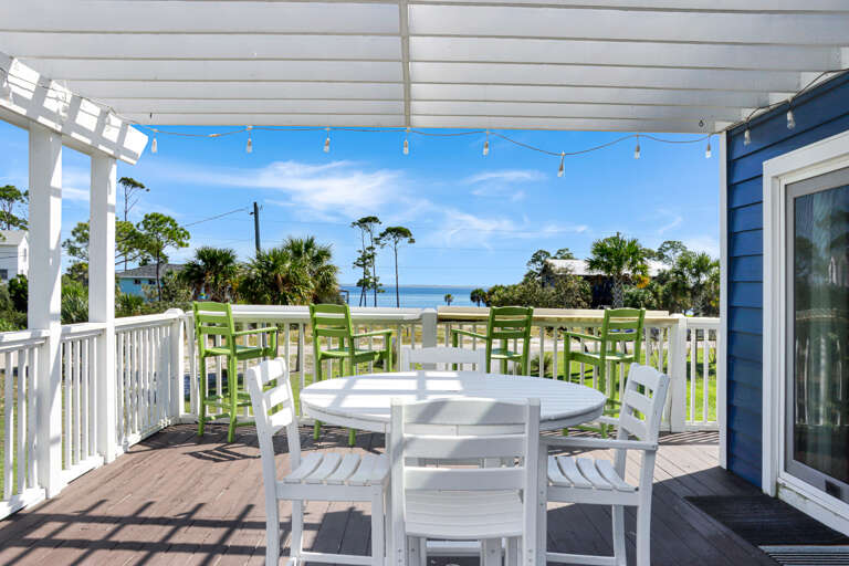 Outdoor Dining with a Bay View