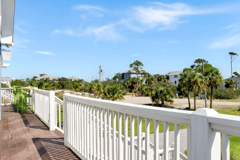 Roadside Deck on Front of House