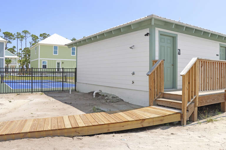 Community Restrooms and Outdoor Shower