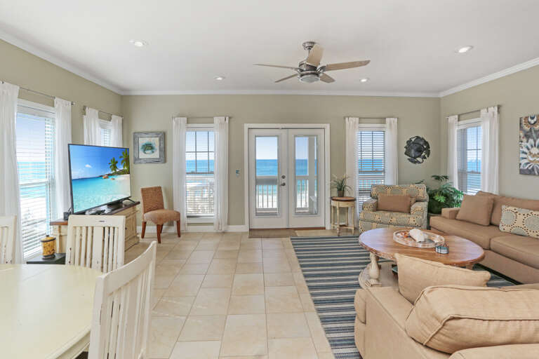 Gulf Front Living Area
