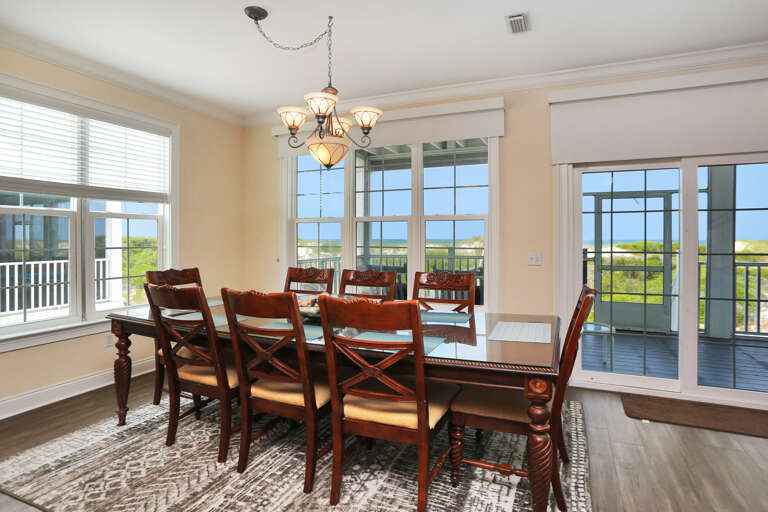 Gulf Front Dining Area