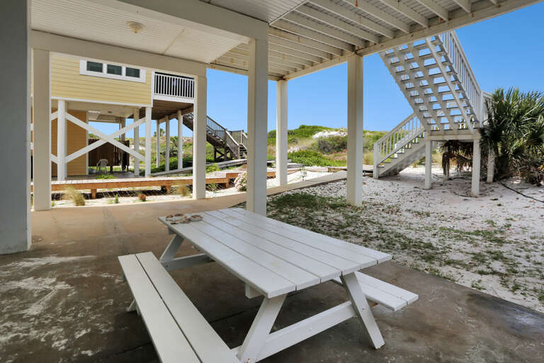 Under House Picnic Table