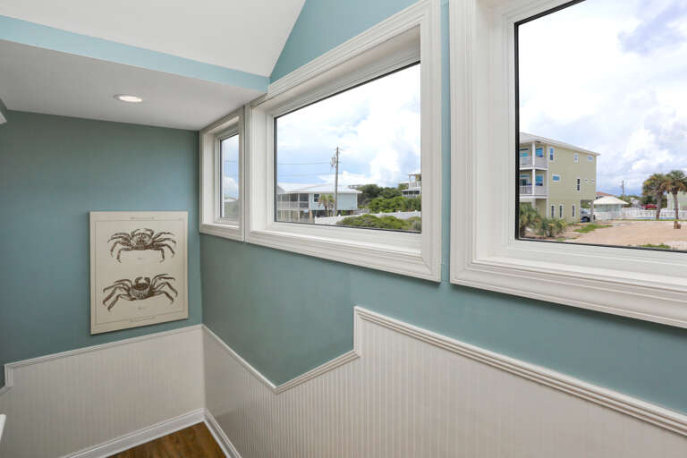 1st Floor Landing with View of Community Pool