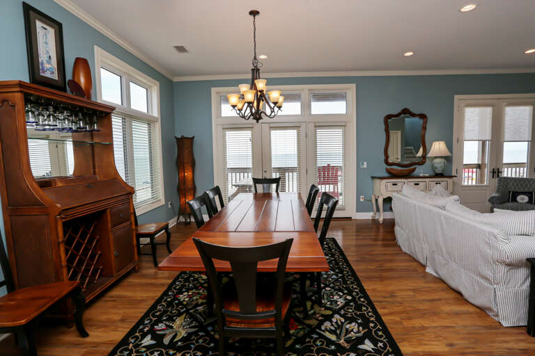 Gulf Front Dining Area View