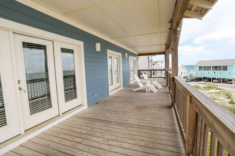 Large Gulf Front Deck on 2nd Floor