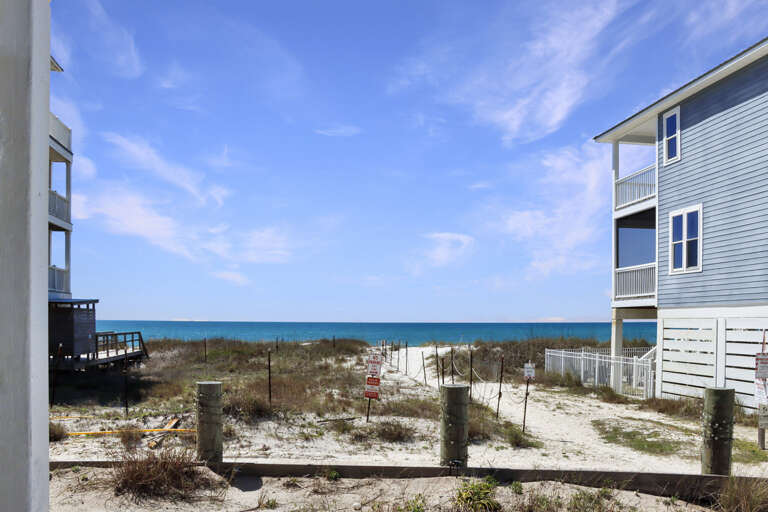 View of Beach Access from Carport