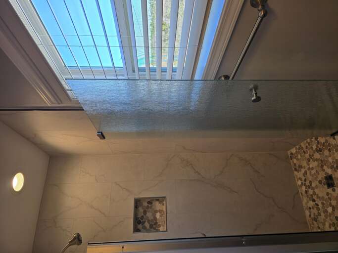 Full Bath Room Walk in Shower Main Living Area