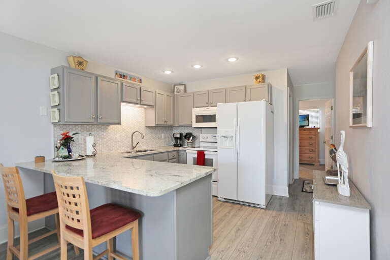 Kitchen with Bar Seating