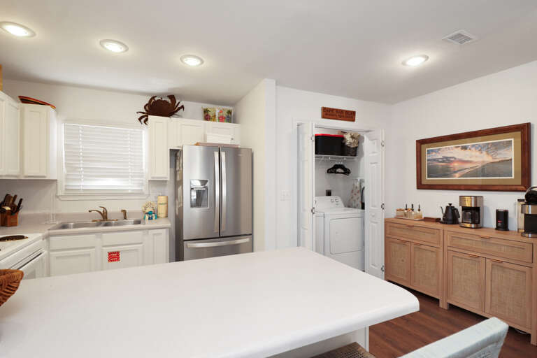 Laundry Closet in Kitchen