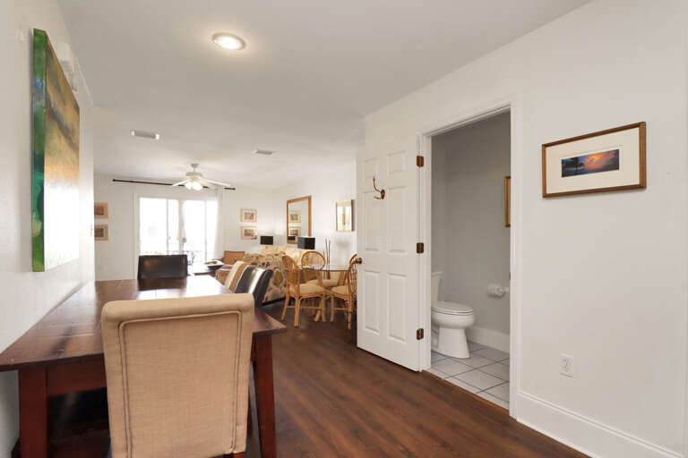 Living Area with Half Bath