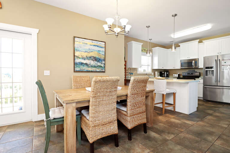 Dining Area and Kitchen with Bar Seating