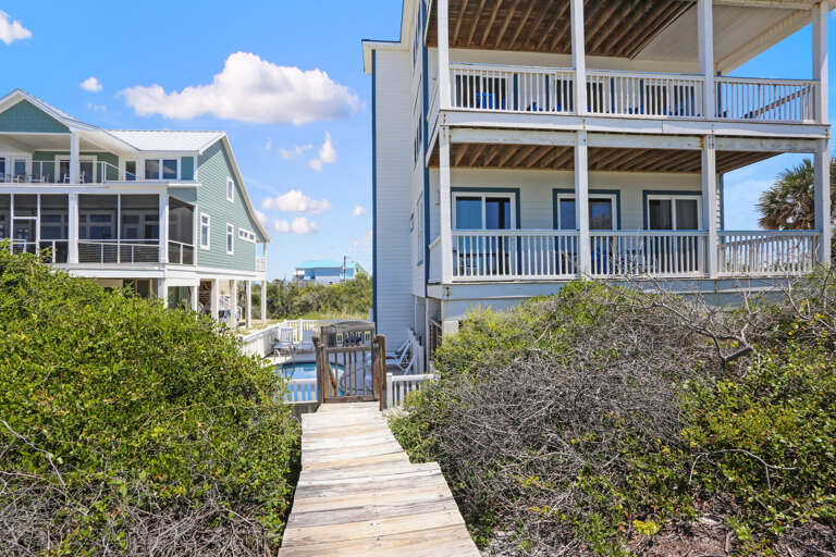 Private Boardwalk from Pool to Beach