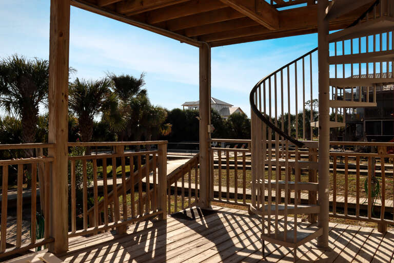 Bedroom 1 - Beachfront Deck with View of Pool